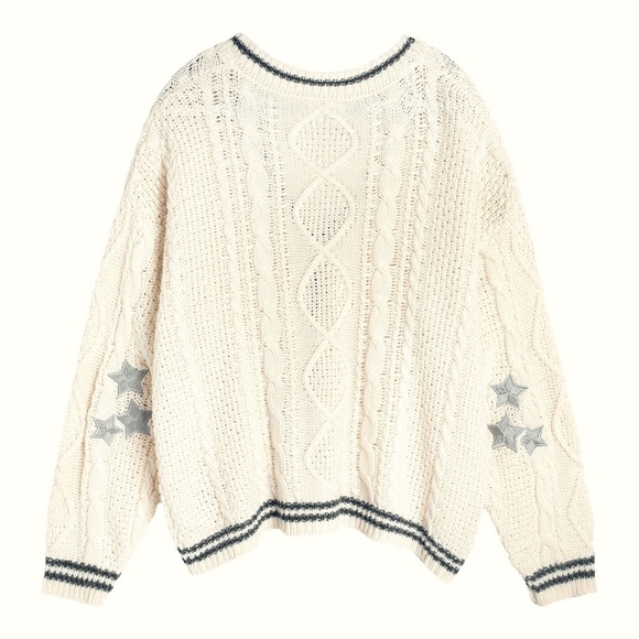 Taylor Swift Cardigan White Folklore Cardigan Sweater V Neck Shoptown Boutique - Picture 13 of 14